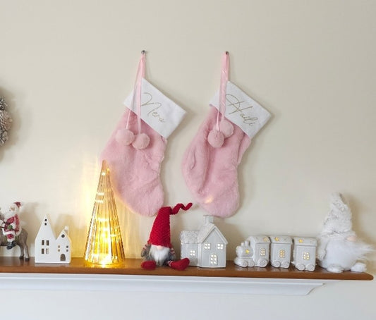 Personalised Fur Christmas Stockings