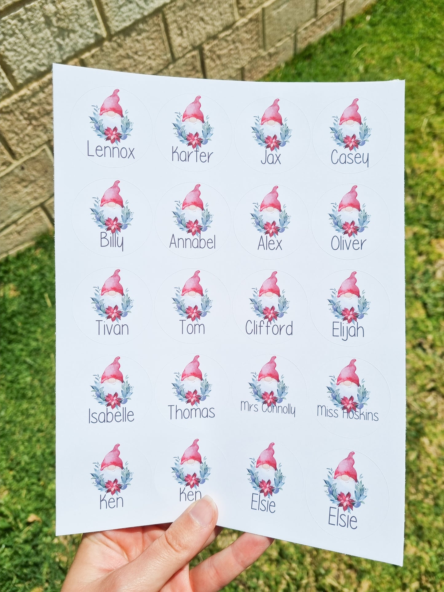 Personalised Christmas Stickers