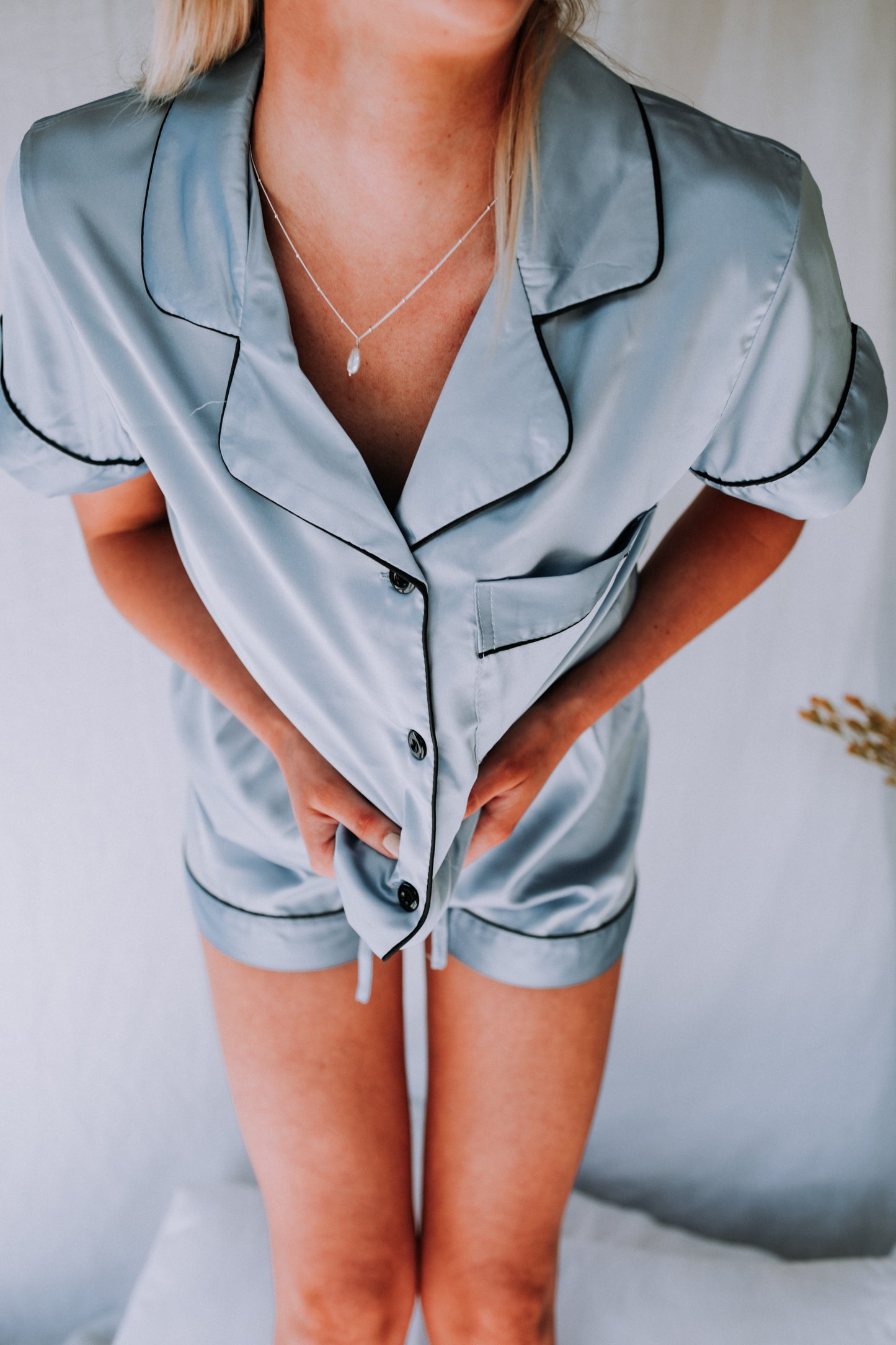 Luxe Pyjamas - Dusty Blue