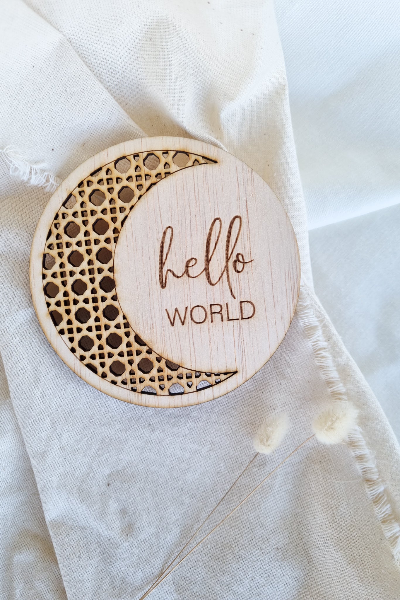 Boho Moon | Hello World & Welcome Little One