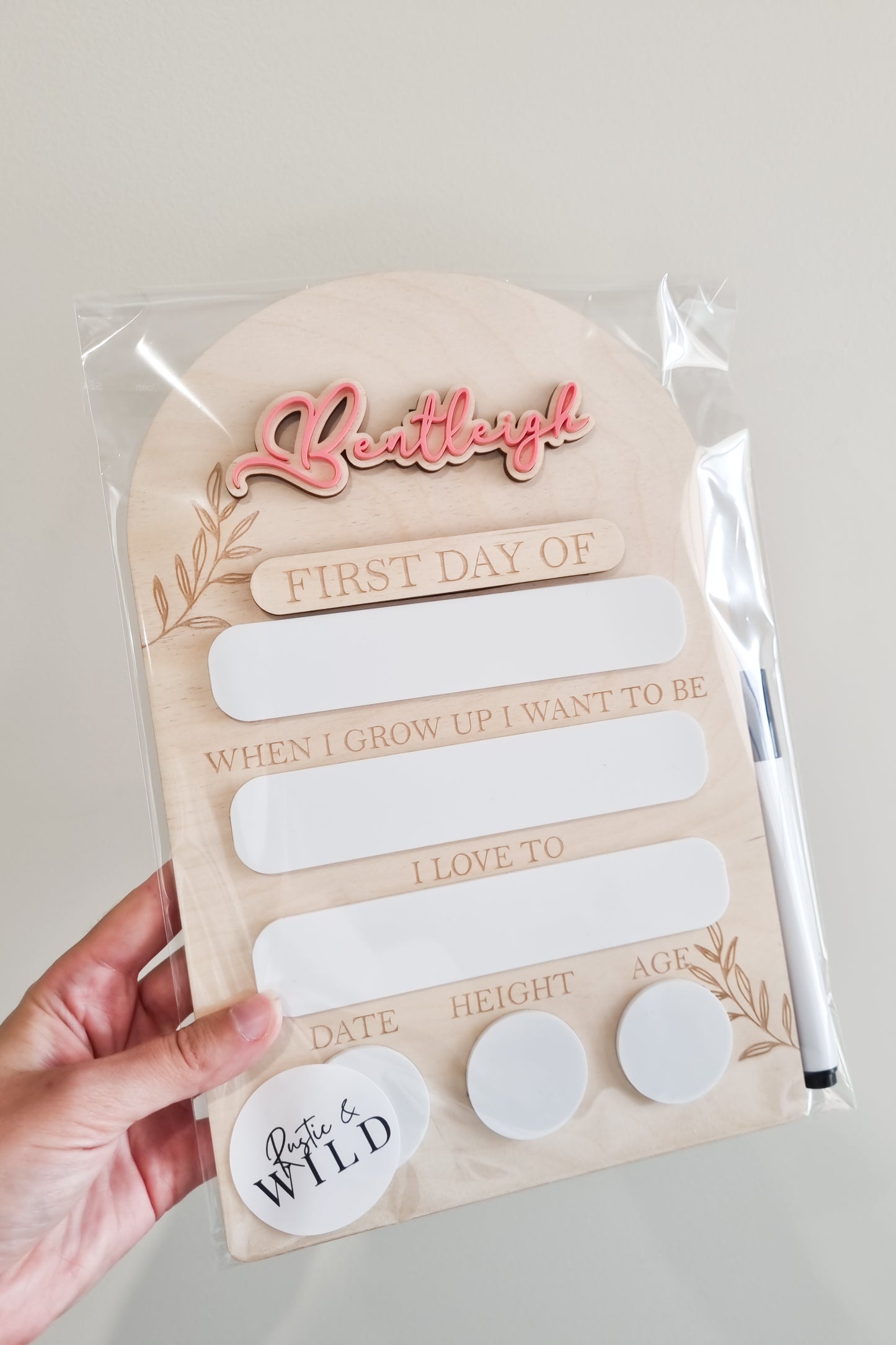 Personalised First | Last Day Of Day School Board