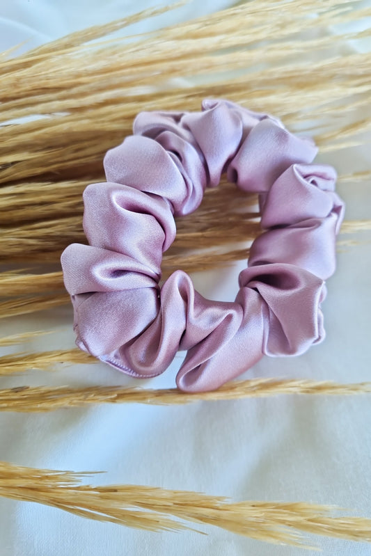 DELUXE | XL Satin Scrunchies - Opal Pink