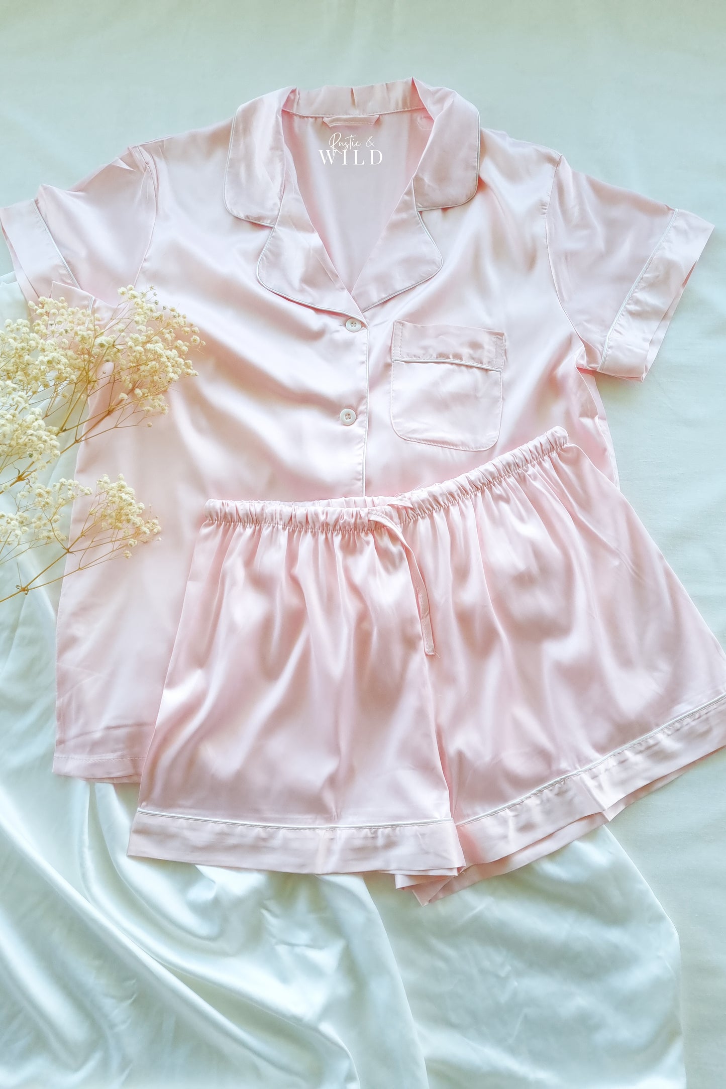 Luxe Pyjamas - Pale Pink