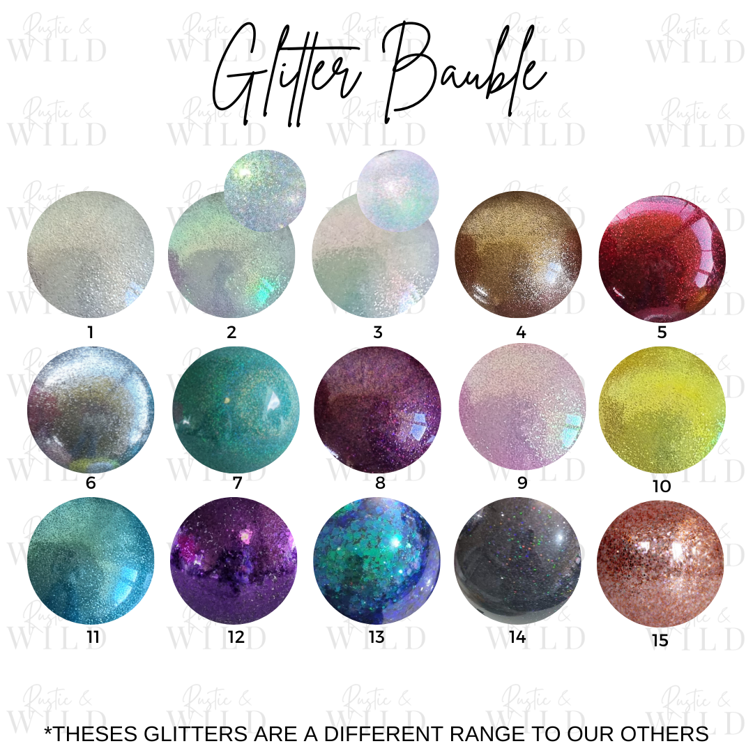 Personalised Glitter Baubles