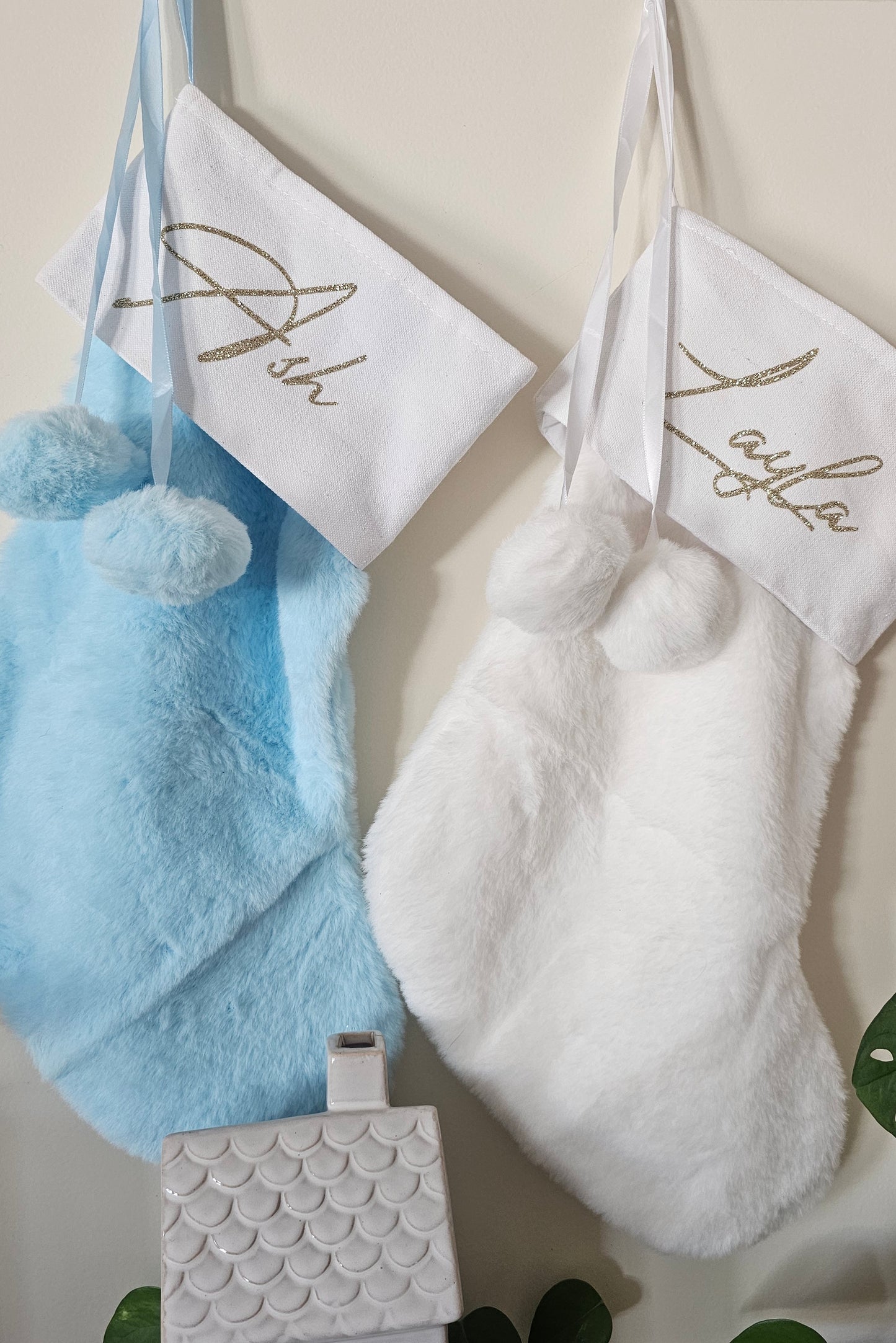 Personalised Fur Christmas Stockings