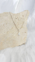 Crystal Droplet Necklace - Rainbow Moonstone