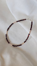 Garnet + Pearl Bracelet