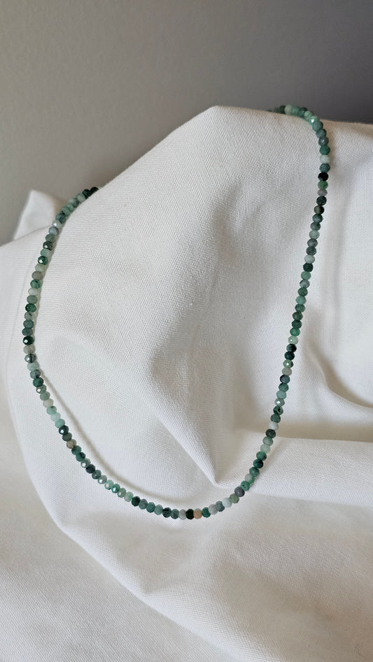 Emerald Crystal Choker Necklace