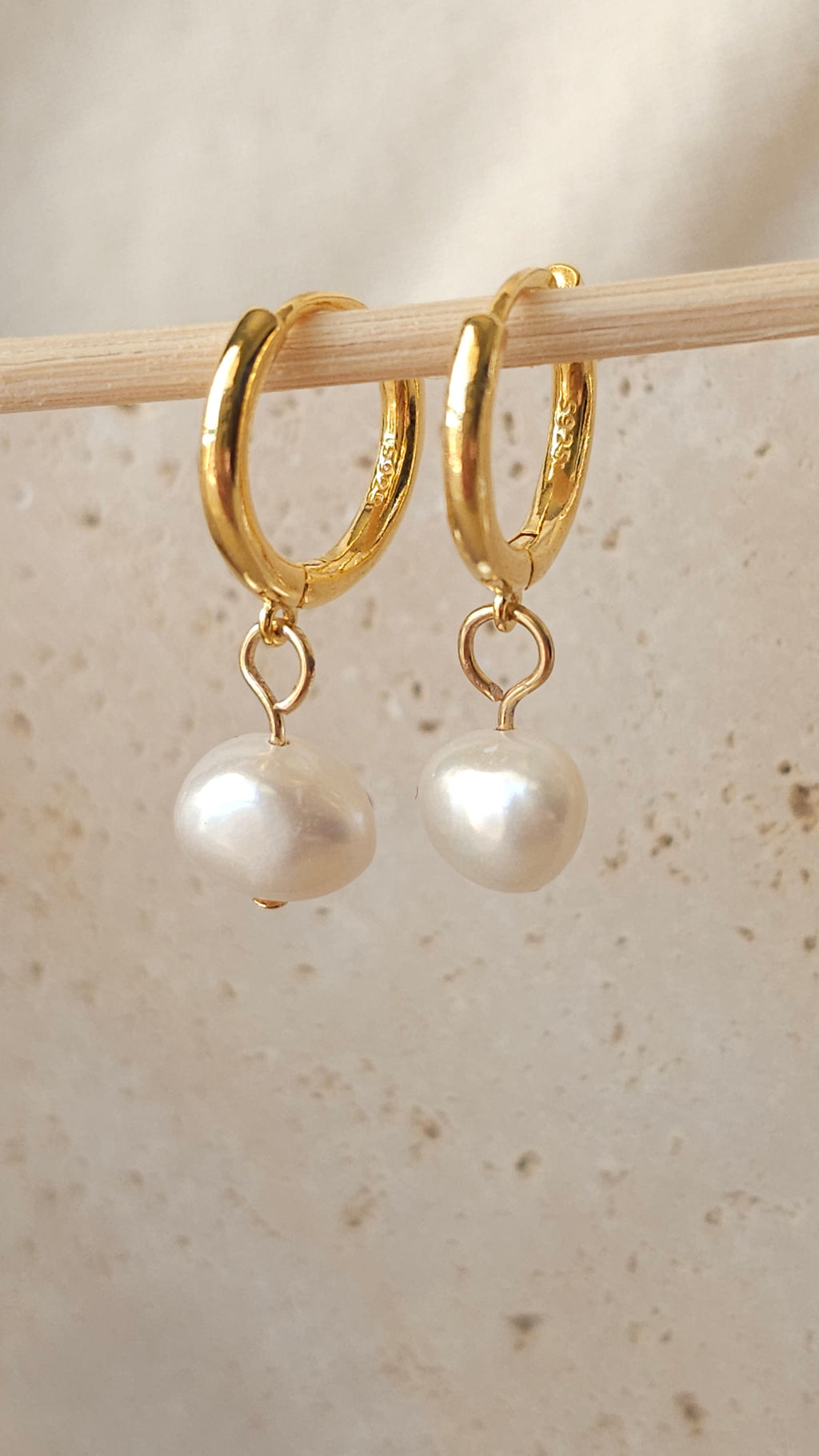 Lyra Pearl Hoops