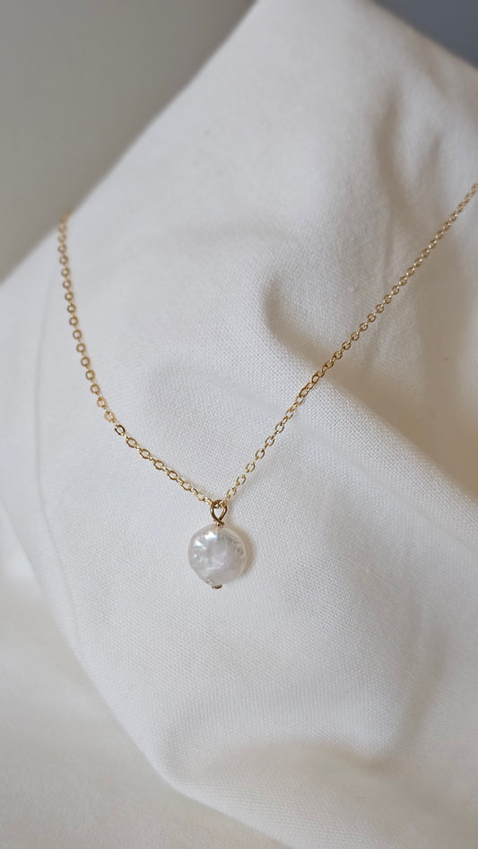 Coin Pearl Necklace