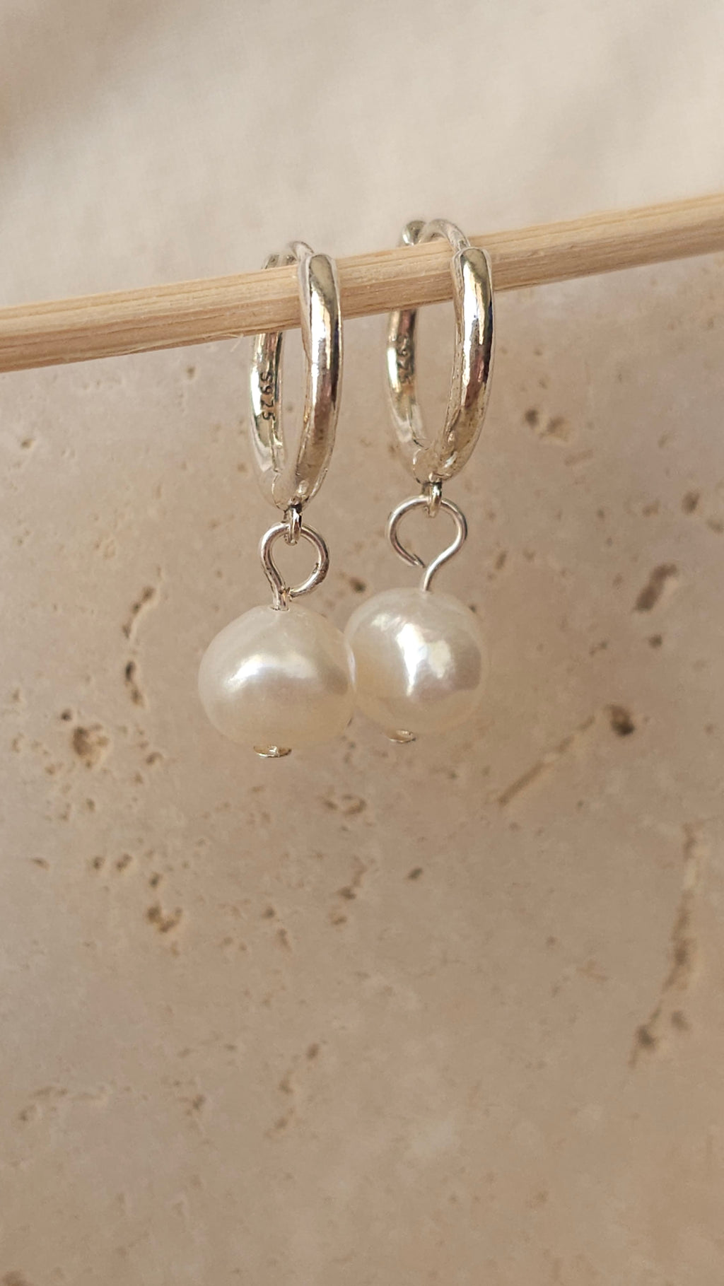 Lyra Pearl Hoops