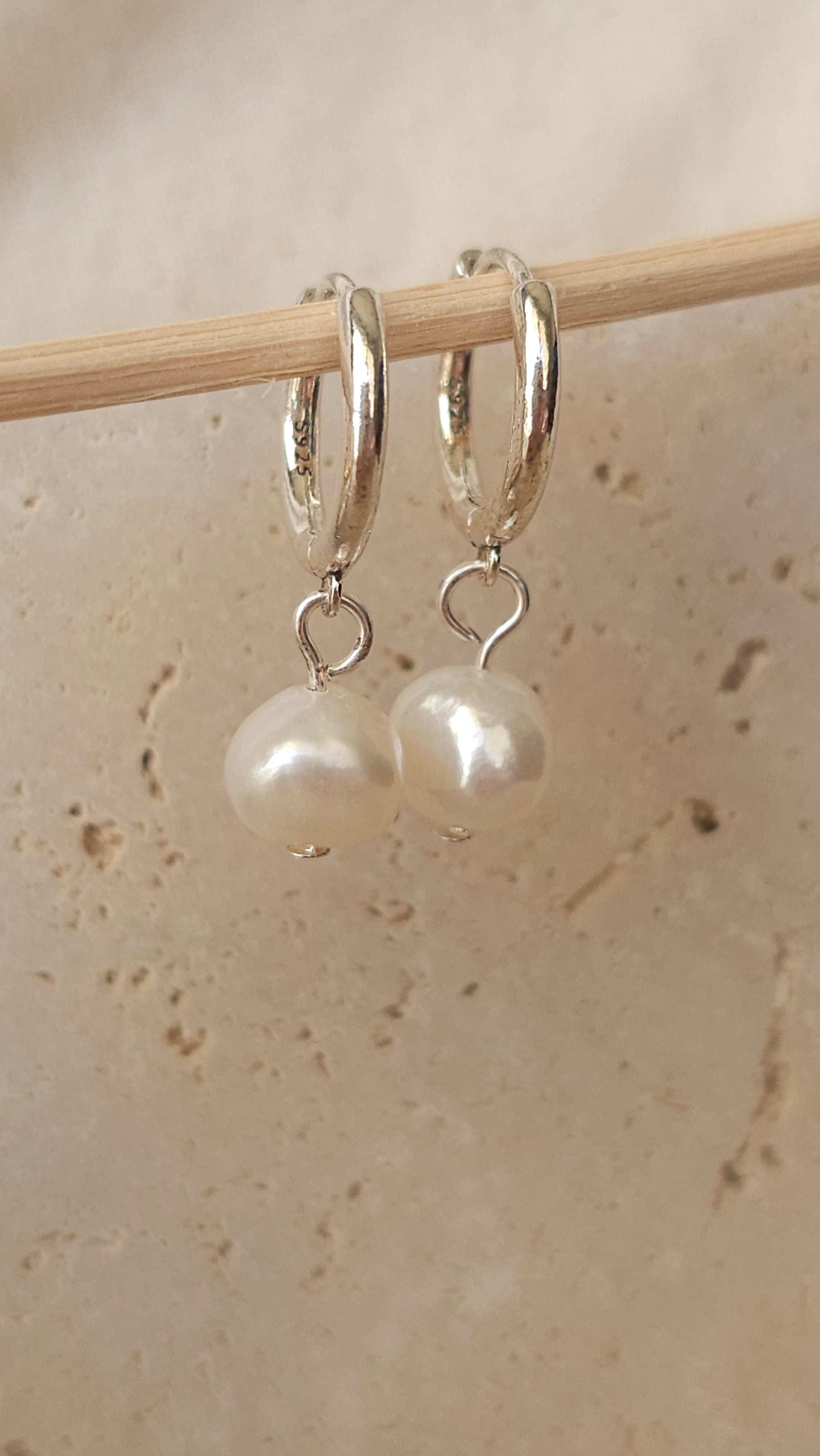 Lyra Pearl Hoops