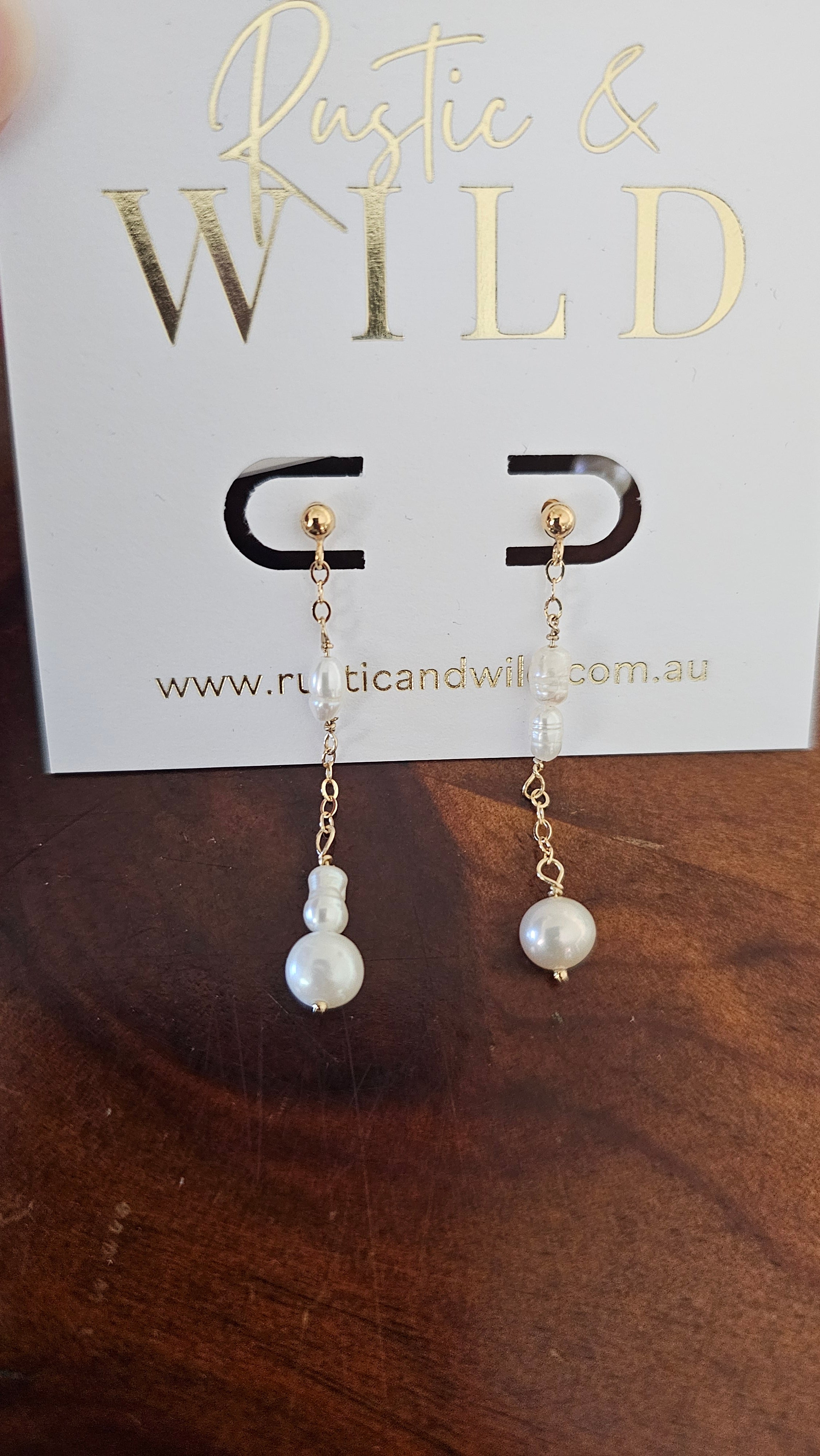 Maisy Pearl Studs - 14k Gold Filled
