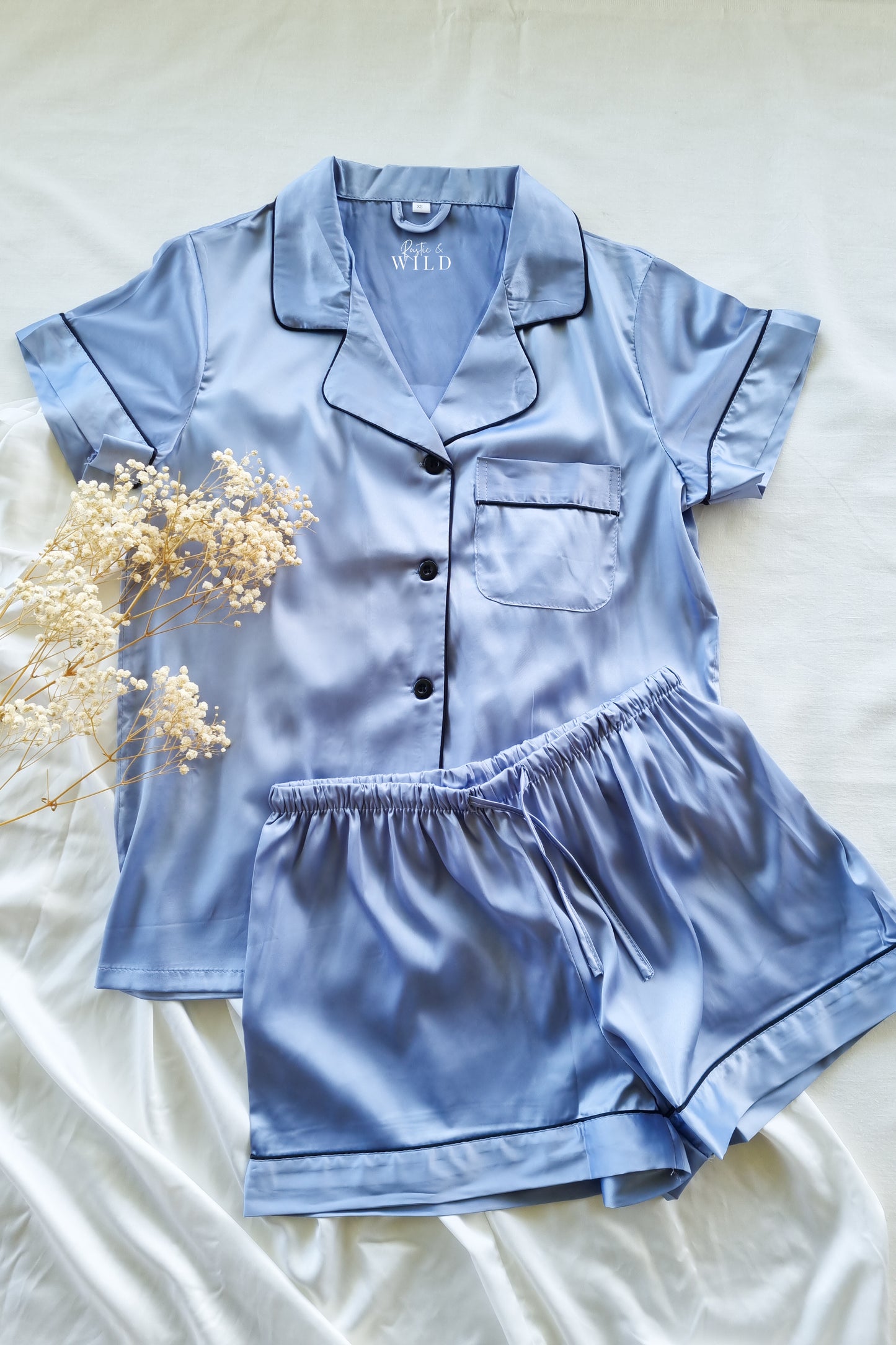 Luxe Pyjamas - Dusty Blue