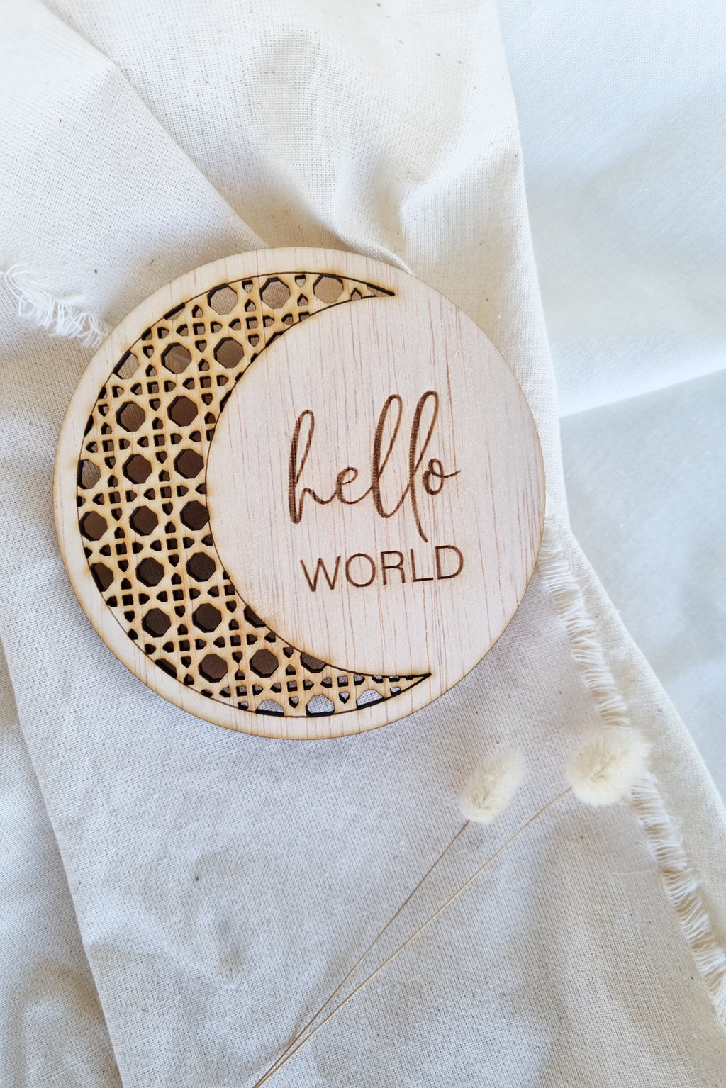 Boho Moon | Hello World & Welcome Little One