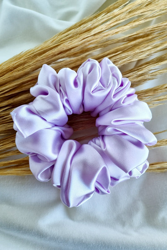 DELUXE | XL Satin Scrunchies - Lilac