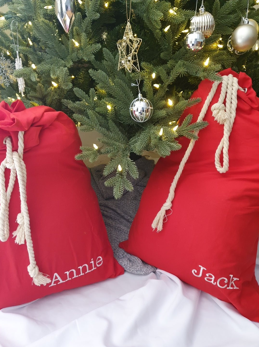 Santa Sacks | Embroidered