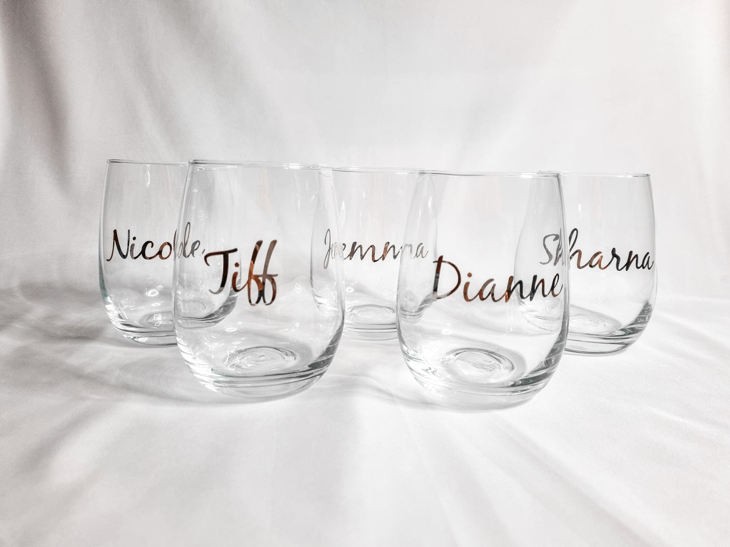 Personalised - Stemless Wine Glass